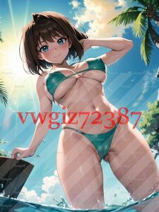 AN-568 1G 真崎杏子 遊戯王 同人 A4サイズ アニメ ポスター 高品質 anime 美少女 巨乳 イラストアートポスター セクシーアート