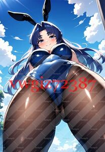 AN-3379 2G 朝倉涼子 涼宮ハルヒの憂鬱 同人 A4サイズ ポスター アニメ 高品質 anime 美少女 巨乳 バニー イラストアートポスター