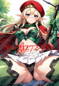 AN-2485 2G war . instructor a rain Queen's Blade same person A4 size anime poster high quality anime beautiful young lady .. illustration poster 