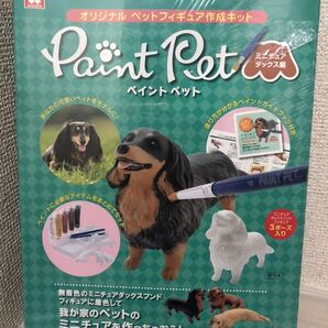 【即決・送料無料】 ペイントペット ミニチュアダックスフント編 ペットフィギュア作成キット