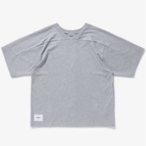 新品 21SS WTAPS QB SS COTTON Mサイズ フットボールシャツ 半袖 Tシャツ Gray グレー 211ATDT-CSM31 ダブルタップス