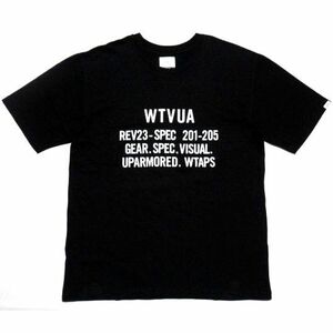 美品 WTAPS SCREEN WTVUA 02 SS TEE Mサイズ 半袖 Tシャツ Black ブラック 181PCDT-ST05S ダブルタップス