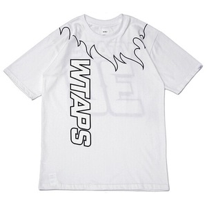 新品 20SS WTAPS SCREEN FLAMES SS TEE Mサイズ フレイムス 半袖 Tシャツ White ホワイト 201PCDT-ST10S ダブルタップス