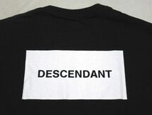 DESCENDANT BOX CREW NECK SS Lサイズ ボックス クルーネック 半袖 Tシャツ Black ブラック ディセンダント_画像6
