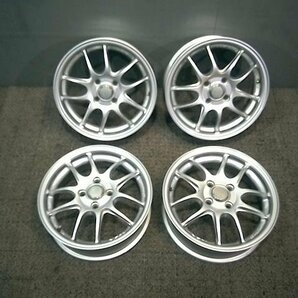 エンケイ PF01N 15インチ 5J PCD100 4H +45 中古 4本セット 軽サイズの画像1