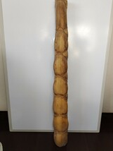 A1239 亀甲竹 78cm 古い枯竹 お茶道具 煎茶 置物 古物 自然物_画像2