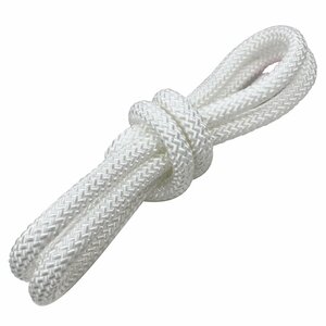 [ free shipping ]1m ~ selling by the piece 16 strike 10mm mooring rope fender rope double Blade white / white marine rope boat mooring rope 10 millimeter 