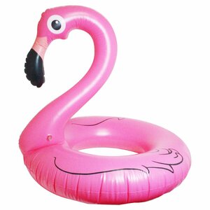 [ free shipping ] for children diameter 90cm inside diameter 45cm flamingo float . swim ring sea water . sea pool leisure Bick float bed pink child bird 