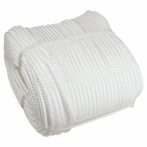 [ free shipping ]8 strike 8mm 100m mooring rope fender rope double Blade white / white marine rope boat mooring roll 8mi rear i processing less 