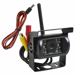 【送料無料】ワイヤレス 12V/24V バック カメラ 乗用車 小型 中型 大型 トラック バス RCA 防水 赤外線 LED 搭載 広角 リア リア 暗視