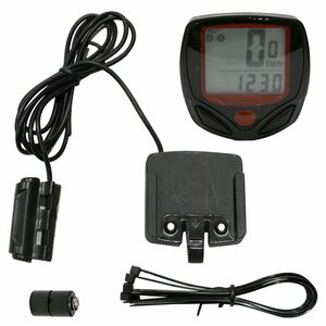 [ free shipping ] waterproof time speed Speed distance ODO mileage hour backlight digital cycle meter bicycle mountain bike road bike 