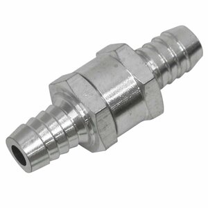 【送料無料】12mm ワンウェイバルブ 逆流防止 逆止弁 チェック弁 内圧コントロール ブレーキブリーダー アルミ合金 燃料 ライン 配管