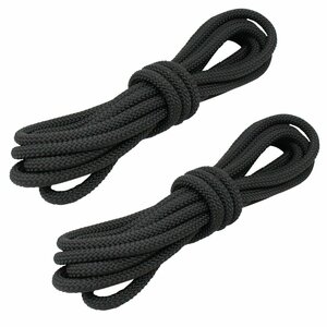 [ free shipping ]16 strike 8mm 5m 2 pcs set total 10m mooring rope fender rope double Blade black / black marine rope boat mooring 8 millimeter 