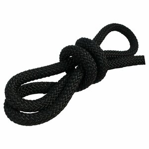 [ free shipping ]1m ~ selling by the piece 16 strike 14mm mooring rope fender rope double Blade black / black marine rope boat mooring rope 14 millimeter 