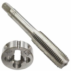 [M10×P1.25] tapping die set eyes establish screw mountain modification . screw reproduction screw hole restoration reinforcement durability improvement female screw repair tool 