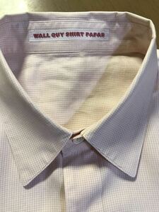 WALL GUY SHIRT PAPAS　㈱パパス日本製　綿100％　黄ピンク ストライプ/レギュラー 