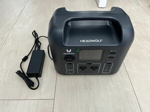 ポータブル電源 500W HEADWOLF D500 AC100V DC12V USB 