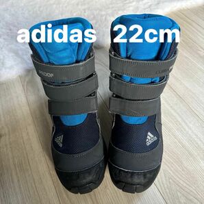 adidas アディダス スノーブーツ 22cm ジュニア 子供 キッズ 冬靴 スノトレ スノーシューズ