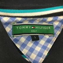 Tommy Hilfiger Golf トミーヒルフィガー 半袖ポロシャツ 紺×白×薄青 ストライプ ギンガムチェック レディース Ｓサイズ ゴルフウェア_画像5