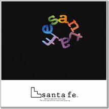 サンタフェ santa fe 40/2天竺グラデーション1PロゴT 81811-19(黒xカラフル)-48(L) 半袖Tシャツ カットソー_画像3