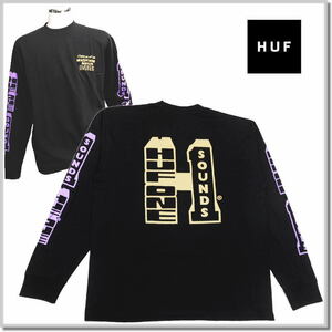 ハフ HUF HUF ONE SOUND LS TEE TS02130-BLACK-L 長袖Tシャツ カットソー