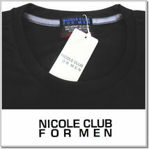 ニコルクラブフォーメン NICOLE CLUB FOR MEN ロゴ刺繍半袖Ｔシャツ 4264-9004-49(BLACK)-50(XL) カットソー_画像2