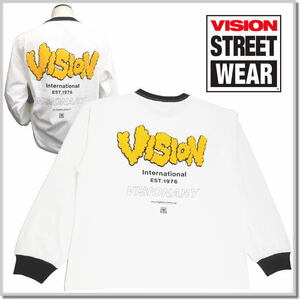 ヴィジョン VISION STREET WEAR サガラ刺繍ロンＴ 4305019-M 長袖Tシャツ カットソー