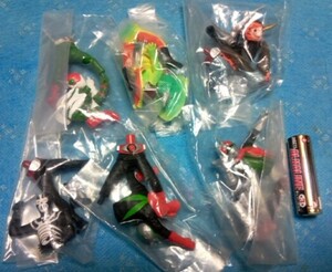  Kamen Rider V3 rider 3 number that name is V3 compilation all 6 kind Bandai HG gashapon 1998 year 