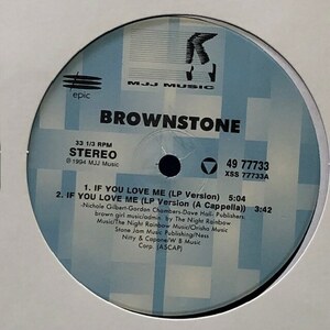 Brownstone - If You Love Me (Remixes)（★盤面極上品！）