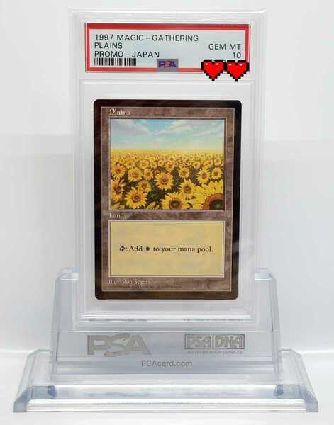 現在世界に4枚のみ！ MTG PSA10　APACランド　ひまわり　平地　Plains Ron spears