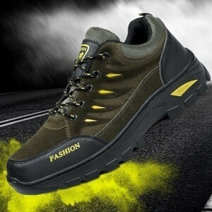  shoes [26.5cm][ green ] mountain men's outdoor shoes mountain climbing shoes high King camp sport walking sneakers 