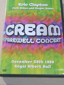 CREAM/クリーム　FAREWELL CONCEAT　1968年ライブ DVD　送料込み