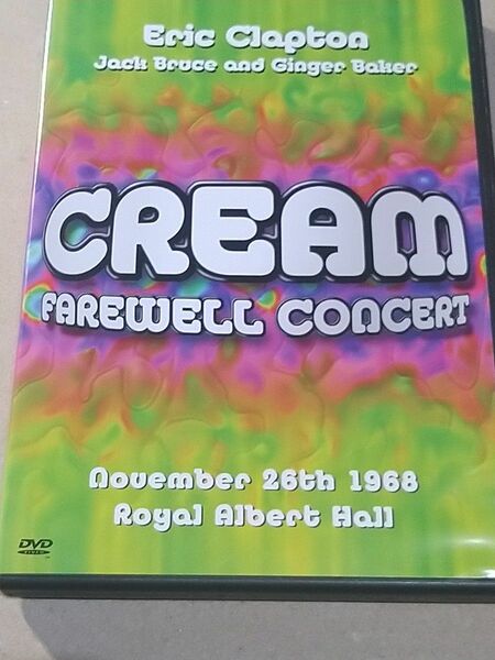 CREAM/クリーム　FAREWELL CONCEAT　1968年ライブ DVD