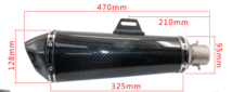 LR6　オリジナルステンカーボンミドルサイレンサー　60.5/ビックテーパー　タイプ１　バッフル標準装備_画像9