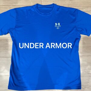 UNDER ARMOR Blue Tシャツ ロゴ 古着 メンズ オーバーサイズ アンダーアーマー 半袖 スポーツ ドライ 速乾