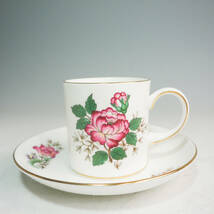 WEDGWOOD ウェッジウッド チャーンウッド カップ＆ソーサー 5客セット イングランド フラワー 花柄 K5219_画像2