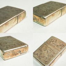 2005年製 ZIPPO ジッポ STERLING SILVER スターリングシルバー 手彫り 銀製 オイルライター コレクション ヴィンテージ CO3330_画像9