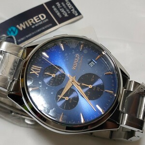  Seiko ALBA Wired - мужские наручные часы голубой AGAT744 экспонирование не использовался товар 