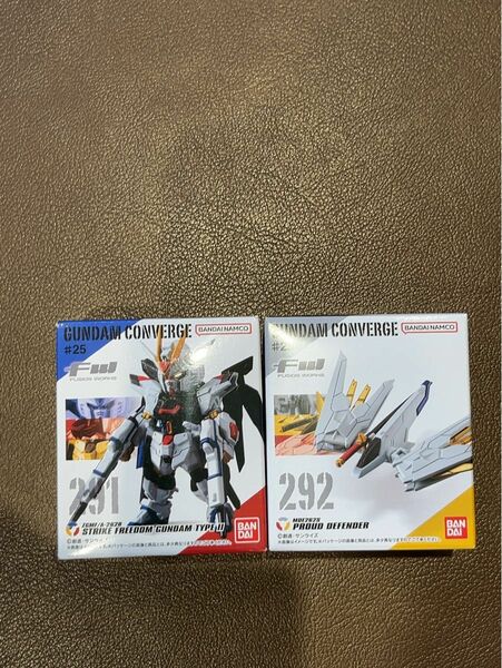 GUNDAM CONVERGE ♯ 25 ストライクフリーダムガンダム弐式 プラウドディフェンダー 未開封２種★コンバージ①