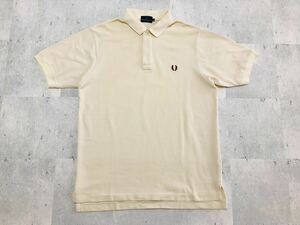 美品　 LLサイズ　FRED PERRY　フレッドペリー　ポロシャツ　薄い黄色