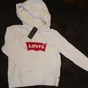 定価6,480円 Levi's　　新品 リーバイス　　 パーカー　プルオーバー　白 ホワイト　　サイズM