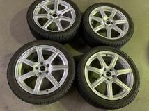 ９分山バリ溝245/40R18Y.H.アイスガードIG50 PCD114.3 5H 7.5J +42 ランエボ STI WRX レクサスGS SC RX8 アリスト ソアラ235/45R18の代用に_画像1