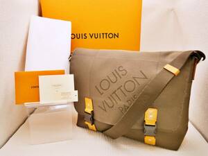 ★1円スタート　美品　LOUIS VUITTON　ルイヴィトン　ダミエ ジェアン ルー　カラーテール　簡易保存袋付き