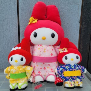 [ exhibition goods / used ] My Melody soft toy yukata ver summer . day set sale set sale Sanrio goods 