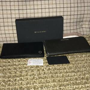  BVLGARY BVLGARI long wallet 2 point set genuine article Y500 from 