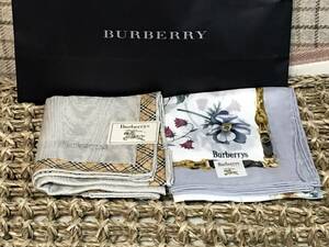  новый товар не использовался наклейка имеется Burberry Burberry носовой платок 2 шт. комплект подлинный товар Y500 из 