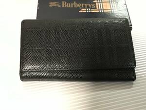 ほぼ美品バーバリーBurberry4連キーケース本物￥500から