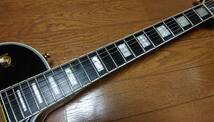 Epiphone by Gibson Les Paul Custom Ebony エピフォン レスポールカスタム エボニー指板 カラマズ―ヘッド _画像6
