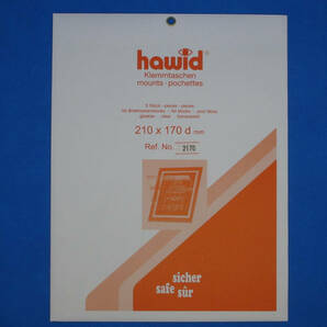ハウイドマウント Hawid Mount ブロック用サイズ商品番号2170 透明地 5枚/包の画像1