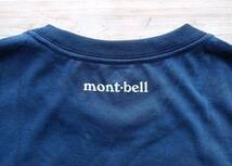 未使用♪mont-bell モンベル ご当地Tシャツ 長野 飯山 IIYAMA ネイビー 濃紺 size XL 速乾 UVカット ウイックロン wickron 登山アウトドア_画像7